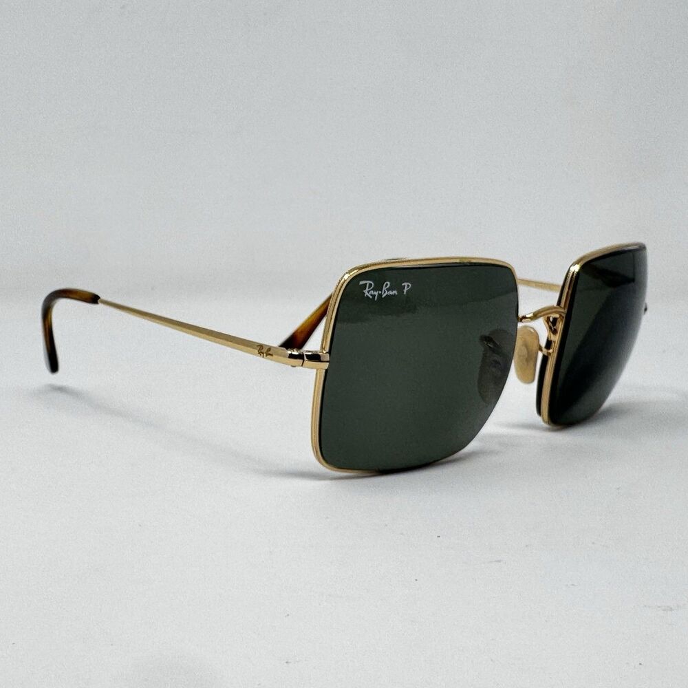 Ray-Ban RB1971 Square 9147/51 Gold Polarized Sunglass Frames 54-19-145 - Picture 2 of 8